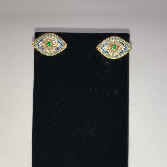 Evil Eye Earrings - Picture 7 of 11